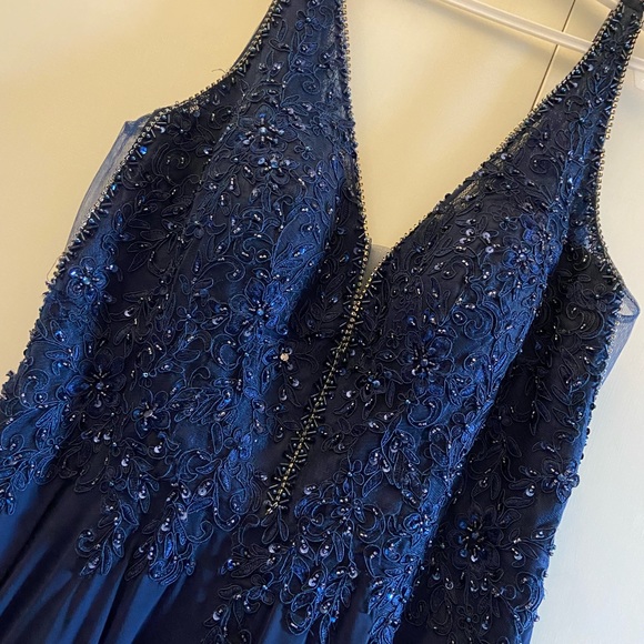 Navy Blue Prom Dress - Picture 1 of 7